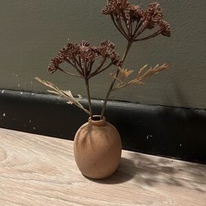 Modern Ceramic Mini Potted Faux Desert Plant | Terracotta Style Vase | 9" Tall